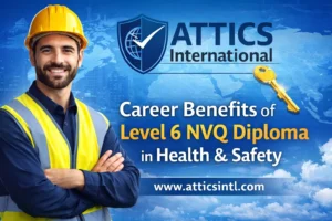 Professional HSE manager showcasing career benefits of Level 6 NVQ Diploma in Health and Safety