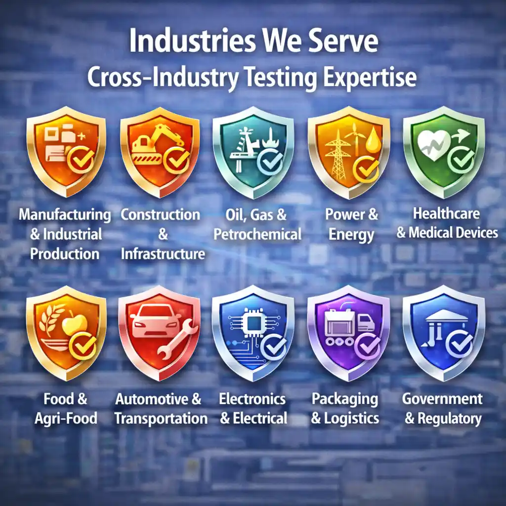 Testing Services 11 Industries We Serve