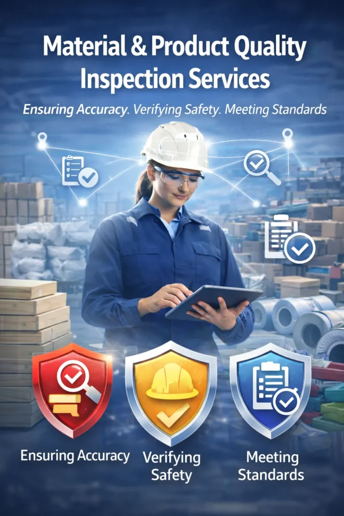 Material & Product Quality Inspection Services 1 Material Product Quality Inspection 1