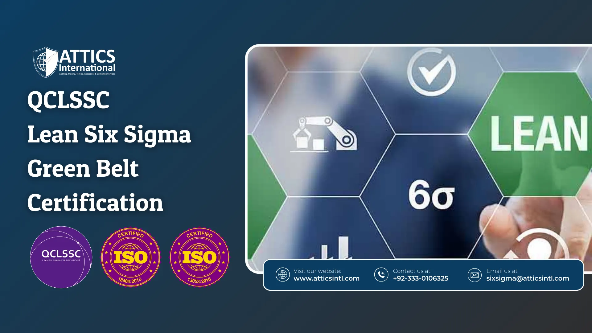 QCLSSC Lean Six Sigma Green Belt Certification - ATTICS International