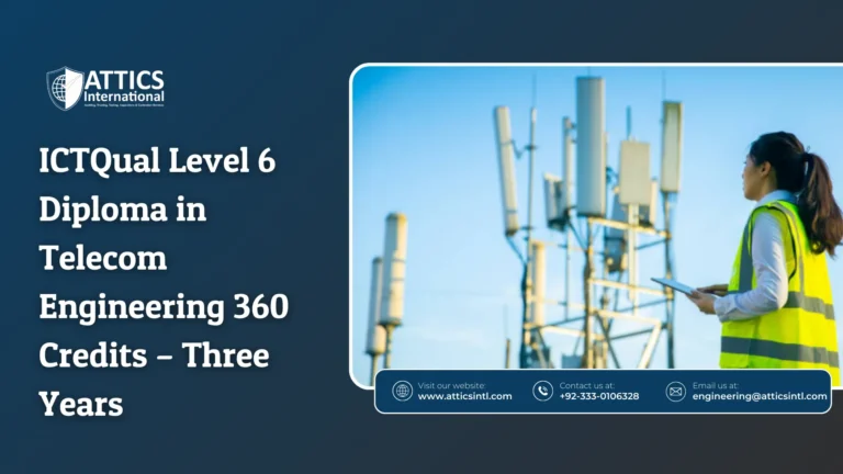 ICTQual Level 6 Diploma in Telecom Engineering 360 Credits – Three Years