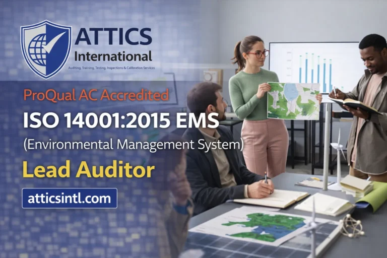 ProQual AC Accredited ISO 140012015 EMS (Environmental Management System) Lead Auditor