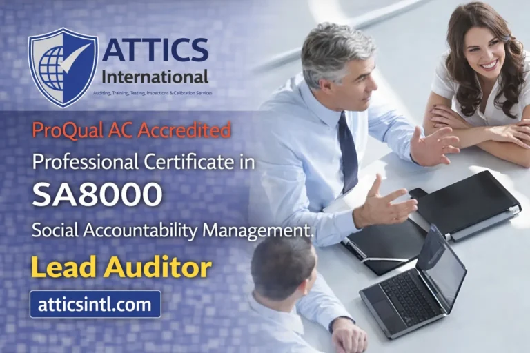 ProQual AC Accredited Professional Certificate in SA8000 Social Accountability Management