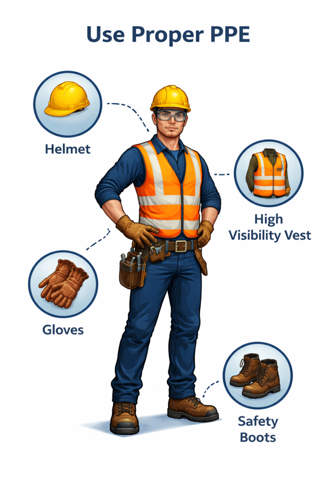 What is Rigging Safety?Complete Beginner Guide to Safe Lifting and Load Handling 9 PPE Safety Illustration