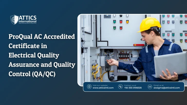 ProQual AC Accredited Certificate in Electrical Quality Assurance and Quality Control (QA/QC)