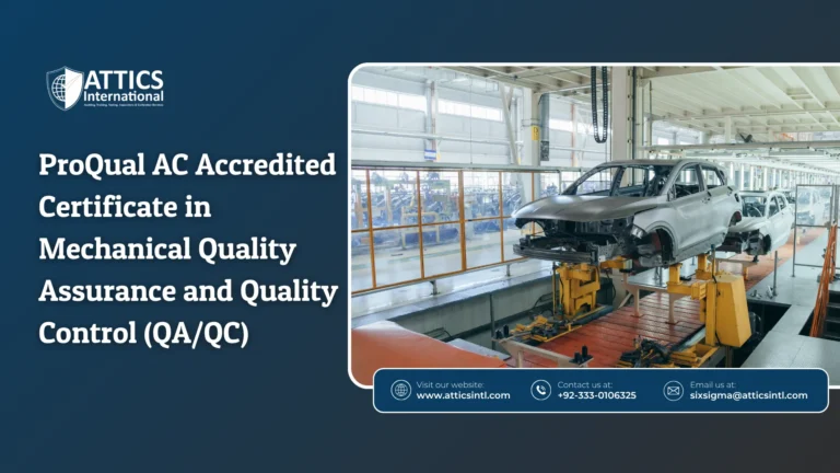 ProQual AC Accredited Certificate in Mechanical Quality Assurance and Quality Control (QA/QC)