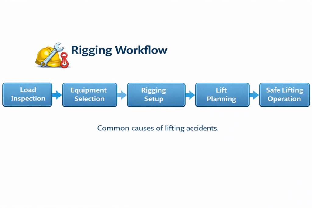 What is Rigging Safety?Complete Beginner Guide to Safe Lifting and Load Handling 11 Rigging Workflow Flowchart