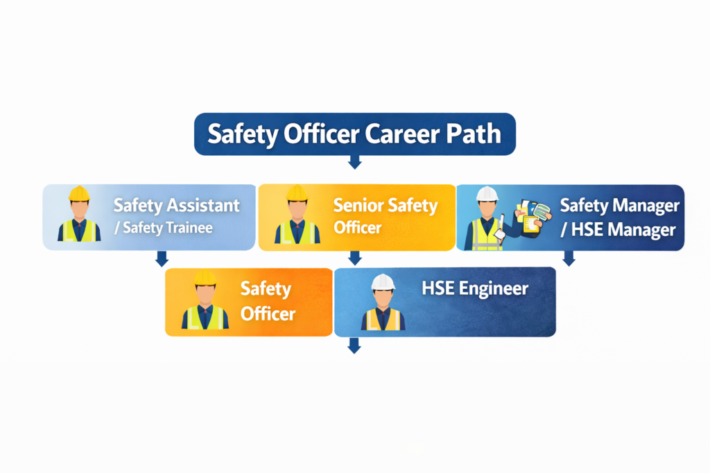 Safety Officer Career Path Infographic