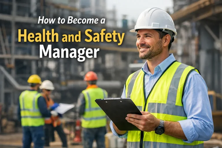 health and safety manager inspecting workplace safety