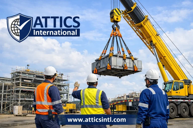 rigging safety lifting operation using crane and slings