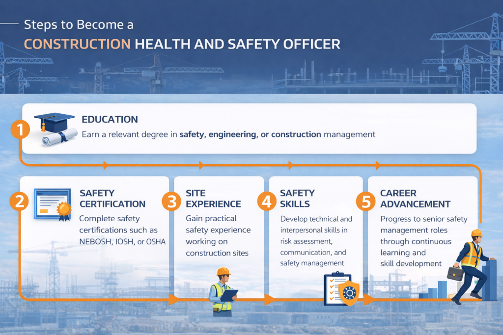 steps to become a construction health and safety officer