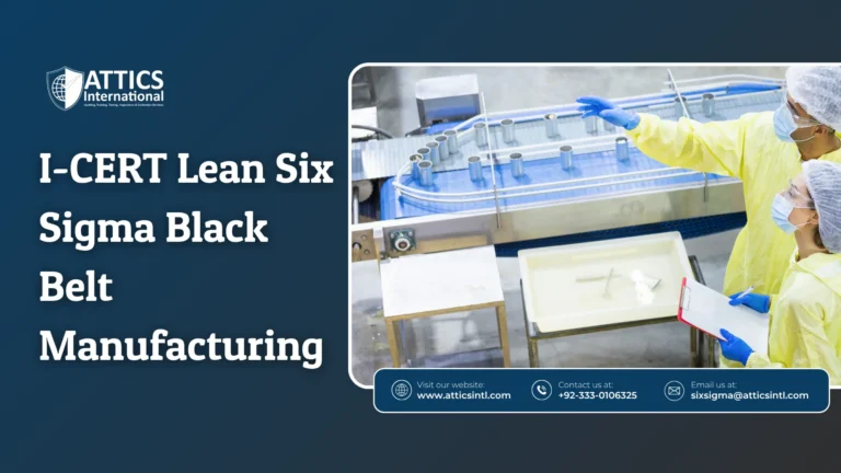 I-CERT Lean Six Sigma Black Belt Manufacturing