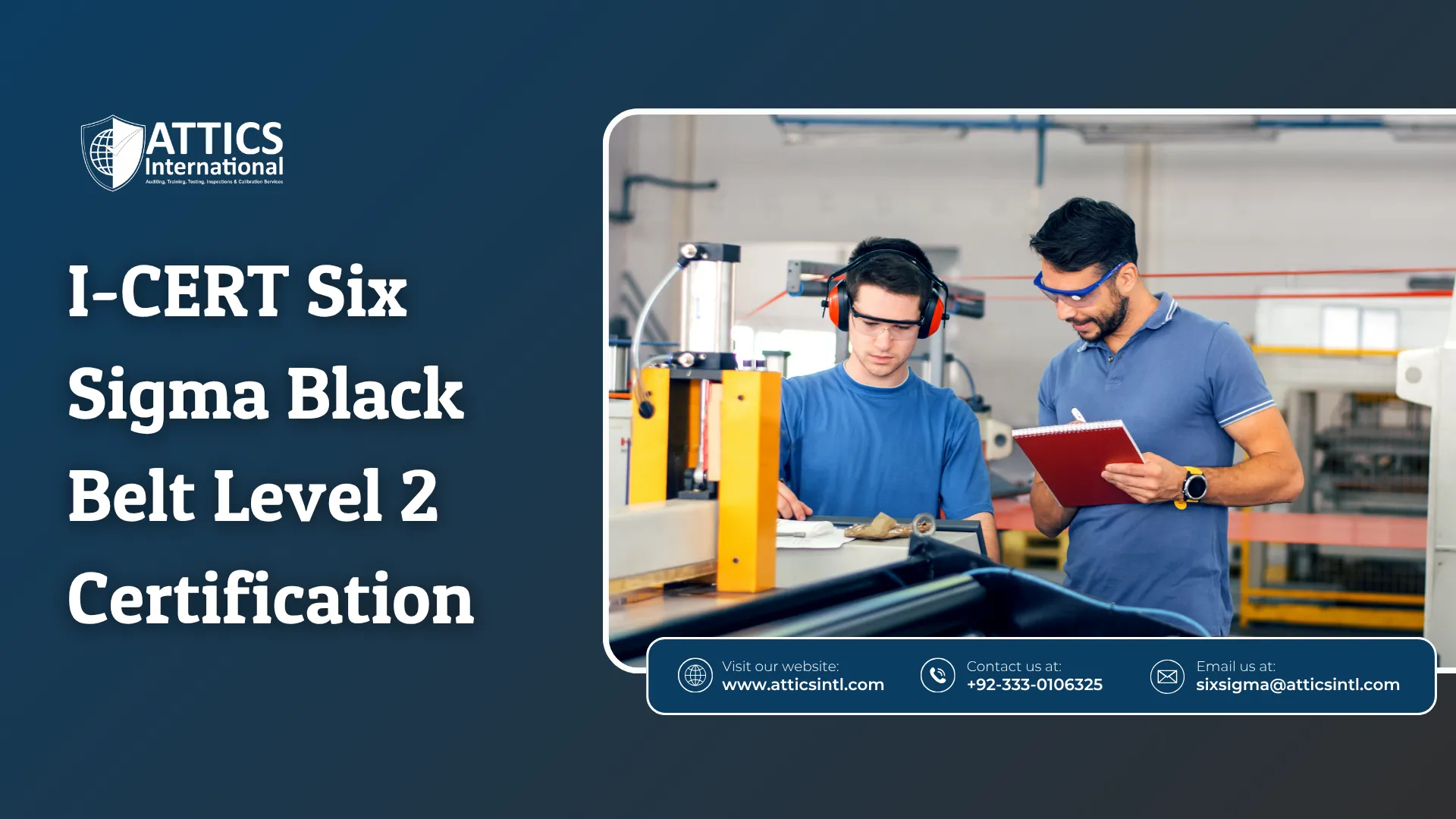 I-CERT Six Sigma Black Belt Level 2 Certification - ATTICS International