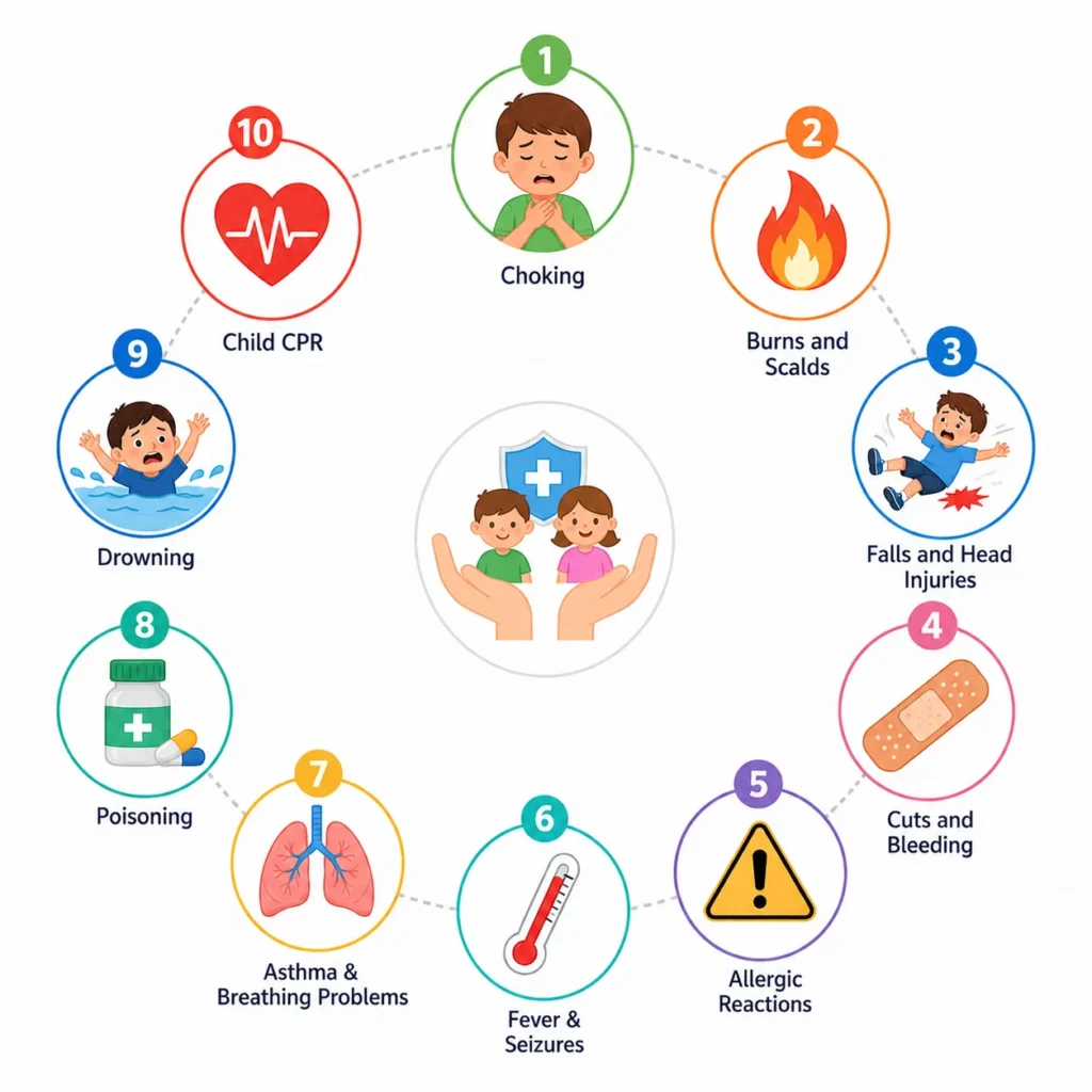 10 Common Childhood Emergencies and How Paediatric First Aid Can Help 1 10 Common Childhood Emergencies at a Glance