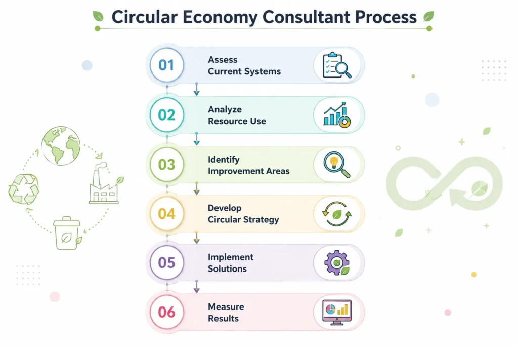 Circular Economy Consultant Role Infographic