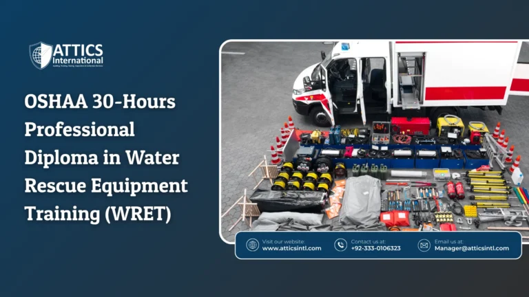 OSHAA 30-Hours Professional Diploma in Water Rescue Equipment Training (WRET)
