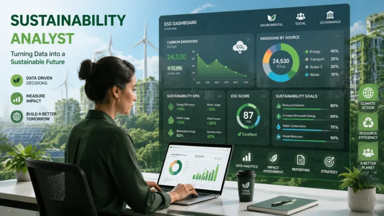 What Is a Sustainability Analyst? Career Guide 2026: Role, Skills, Responsibilities, Salary, and Future Opportunities