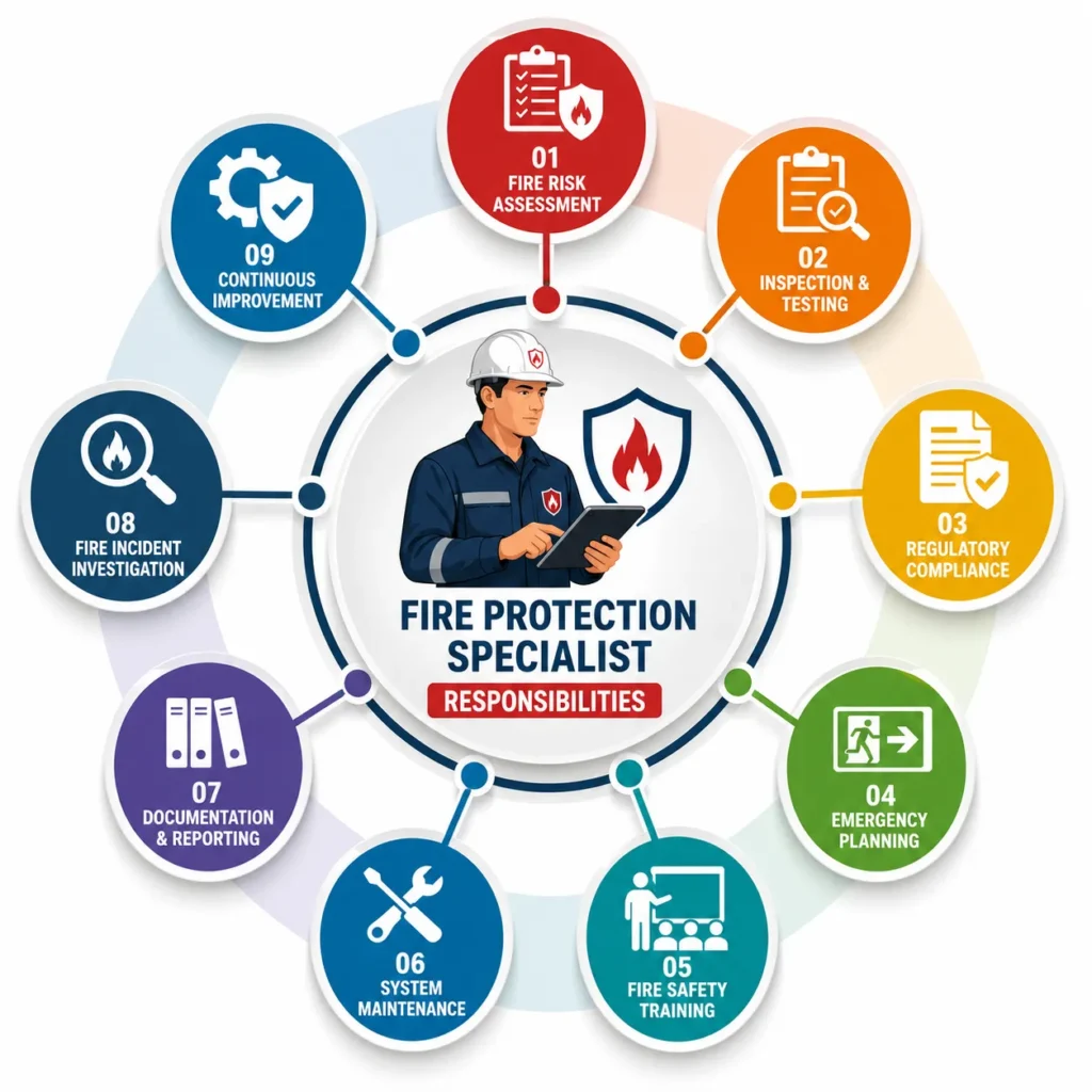 Fire Protection Specialist Responsibilities