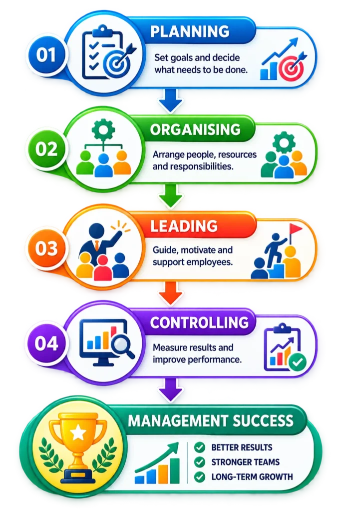 How Businesses Are Managed: A Simple Guide to Key Management Function 1 Four Functions of Management 1