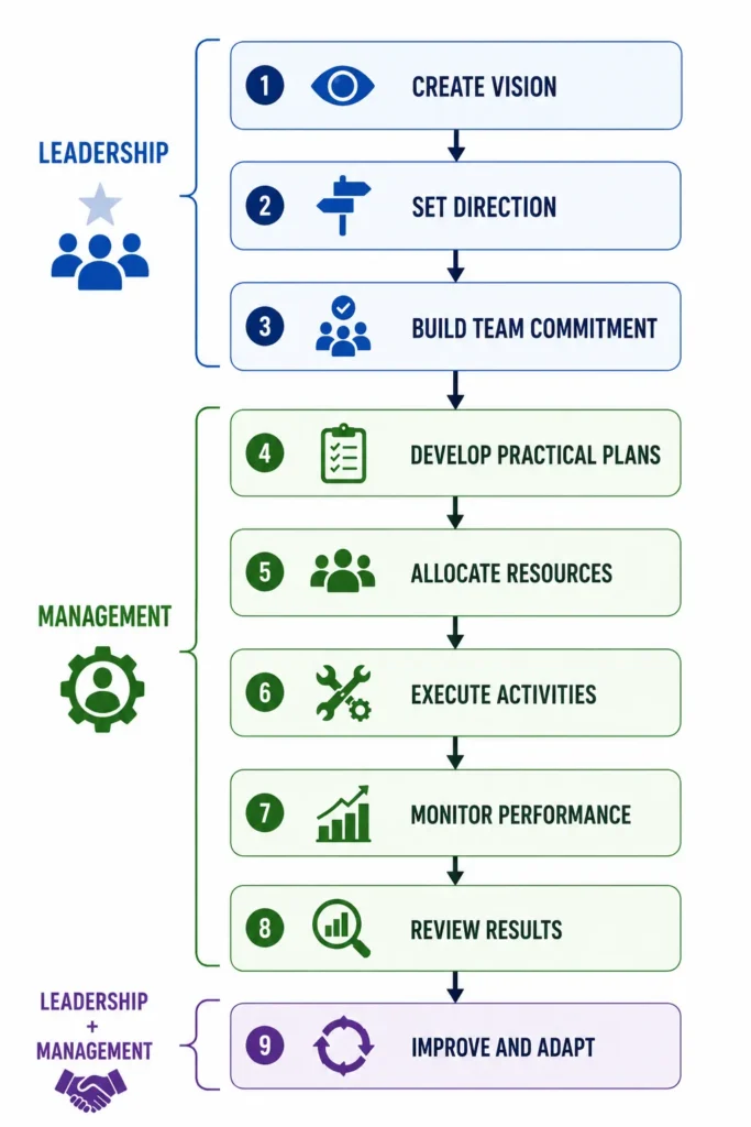 How Leadership and Management Work Together
