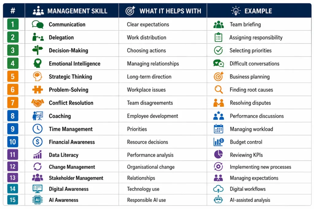Management Skills Comparison